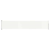 Cumpara ieftin Copertina laterala retractabila de terasa, crem, 117x600 cm