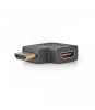 Adaptor HDMI - HDMI mama cotit stanga mare viteza cu Ethernet Nedis