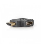 Adaptor HDMI - HDMI mama cotit stanga mare viteza cu Ethernet Nedis