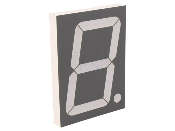 Afișaj LED 7 segmente roșu 101.6mm