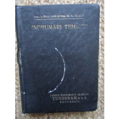 Ing. ILIE MINONIU - INDRUMARI TEHNICE : TABELE SI SFATURI PRACTICE , 1938