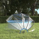 VidaXL Cupolă pentru piscină, 376x188 cm, PVC, rotund