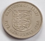 Jersey, 5 New Pence 1968
