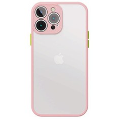 Husa cu protectie la camere si finisaj mat pentru apple iphone, roz - alege modelul! foto