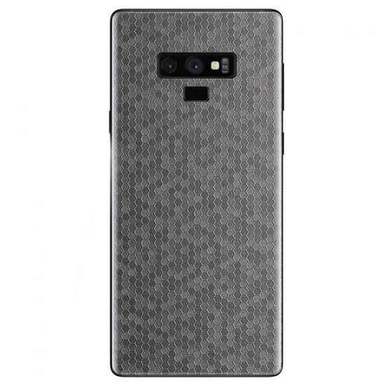 Set Folii Skin Acoperire 360 Compatibile cu Samsung Galaxy Note 9 (Set 2) - ApcGsm Wraps HoneyComb Gray