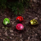 Lampa solara LED figurine cu clema, iluminat decorativ gradina, testoasa albina melc buburuza