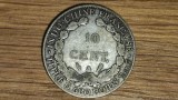 Indochina franceza - moneda argint rara - 10 centimes 1927 - f greu de gasit !, Asia