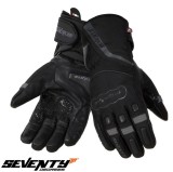 Manusi barbati pentru scuter - motocicleta Touring iarna Seventy model SD-T7 Gobi negru/gri Negru/gri XL (10 cm)