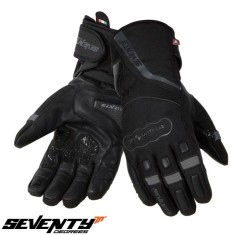 Manusi barbati pentru scuter - motocicleta Touring iarna Seventy model SD-T7 Gobi negru/gri Negru/gri XL (10 cm)