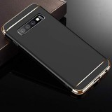 Husa Samsung Galaxy S10 Elegance Luxury 3in1 Neagra, Protectie Completa, Anti-soc, Anti-zgarieturi, Carcasa Premium