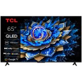 Televizor Smart QLED TCL 65T69C, 164 cm, Ultra HD 4K, Google TV, Clasa F, Smart TV