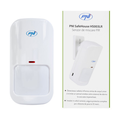 Resigilat : Senzor de miscare PIR PNI SafeHouse HS003LR fara fir pentru sisteme de foto