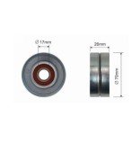 Rola intindere curea Chrysler Voyager 4 (Rg, Rs), 09.1999-12.2008; Jeep Cherokee (Kj), 03.2001-01.2008, Dexwal 31444