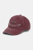 MAX&amp;Co. șapcă de baseball din bumbac culoarea bordo, cu imprimeu, 2516571037200