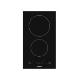 Plita incorporabila Samus PSVE-32BG3, Vitroceramica, 2 arzatoare, 30 cm, Touch Control, Timer, Negru