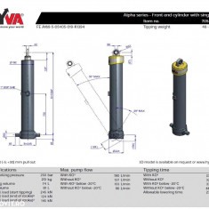 Cilindru basculare hyva 70546404 FE A169-5-05405-019-K1394