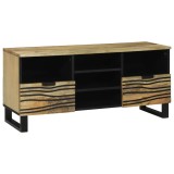 VidaXL Cabinet TV cu sertar Maro 100 x 33 x 46 cm Lemn masiv de mango