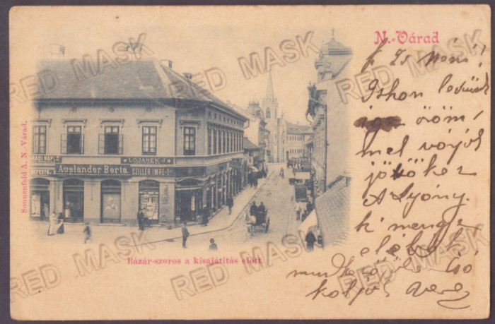 5087 - ORADEA, Litho, Romania - old postcard - used - 1899