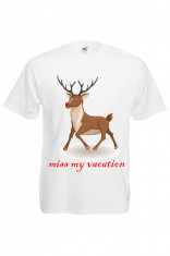 TRICOU IMPRIMAT &amp;quot;MISS MY VACATION&amp;quot; foto