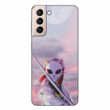 Husa compatibila cu Samsung Galaxy S21 Silicon Gel Tpu Model Demon Slayer Sabito