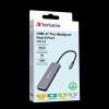 Verbatim USB-C Pro Multiport Hub CMH-08 2 x HDMI | 3 x USB-A | SD | microSD |