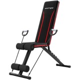 SPORTNOW Bancă de greutăți reglabilă pentru sala de fitness de acasă, bancă pliabilă cu benzi de rezistență | Aosom Romania