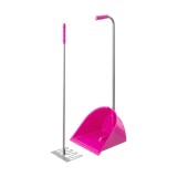 Lopata Mistboy Multifunctionala cu Grebla, Roz, 90 cm, Plastic Rezistent pentru Curatat Boxe Cai