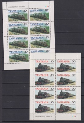 TANZANIA TRENURI 1985 MI. KB. 268-271 MNH foto