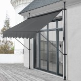 Copertina solara Tora 250 x 120 x 200-300 cm gri [pro.tec] HausGarden Leisure