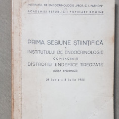 Prima sesiune științifică a Institutului de Endocrinologie distrofiei endemice