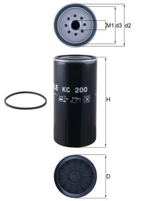 MAHLE KC 200 filtru combustibil