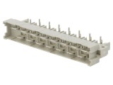 Soclu DIN 41612 tată 15 pini unghi 90&deg; cu &icirc;mpăm&acirc;ntare
