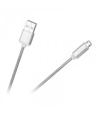 Cablu USB Tata - micro USB Tata 1m argintiu M-LIFE
