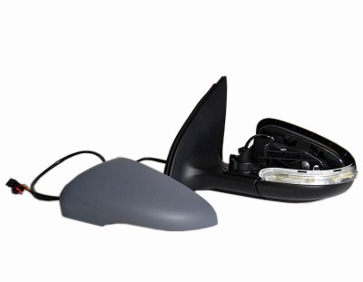 Oglinda exterioara VW Golf 6 5K1 Hatchback 10.2008-2013; ( Electrica) - partea Stanga 5K0857507AD, mufa cu 16 gauri/cu 6 pini, sticla asferica, carca foto