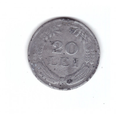 Moneda 20 lei 1942, stare relativ buna, curata foto