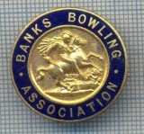 AX 332 INSIGNA BOWLING -BANKS BOWLING ASSOCIATION-MAREA BRITANIE