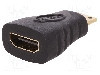 Cablu {{Tip cablu de conectare}}, HDMI mini mufa, HDMI soclu, {{Lungime cablu}}, {{Culoare izola&amp;#355;ie}}, QOLTEC - 50523
