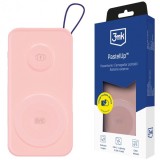 Baterie Externa Wireless 3MK PastelUp, 10000mAh, 22.5W, QC + PD + FQI, 1 x USB-A - 1 x USB-C - 2 x QI, Roz