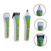 Set Aparat de Tuns Facial 3 in 1, Model NHC-2013 cu 3 capete detasabile, 16 cm
