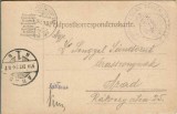 CP1738N Feldkorrespondezkarte, carte poștală, ștampilă Magyar kir&aacute;lyi I honv&eacute;d lovas t&uuml;z&eacute;r oszt&aacute;ly, T&aacute;bori postahivatal 13, expediată la Arad, 1914