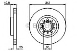 Disc frana SKODA SUPERB II Combi (3T5) (2009 - 2015) BOSCH 0 986 479 058