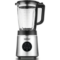 Blender cu bol Zelmer ZSB4900, 1800W, 6 lame din otel inoxidabil, 4 programe automate, functie Pulse si control electronic al vitezei, bol din sticla