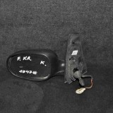 Oglinda Laterala Stanga Ford KA RU8 2012, OEM 7355456080S, Negru/Portocaliu, Second Hand cu Garantie