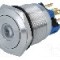 Intrerupator anti-vandalism, ON-ON, &Oslash;22mm, ONPOW - GQ22-11ZD/Y/12V