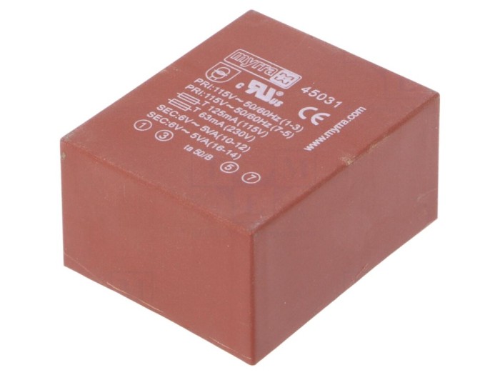 Transformator &icirc;ncapsulat 10VA 6V 6V PCB