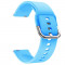 Curea silicon, compatibila Garmin Forerunner 55, telescoape Quick Release, Azure Blue