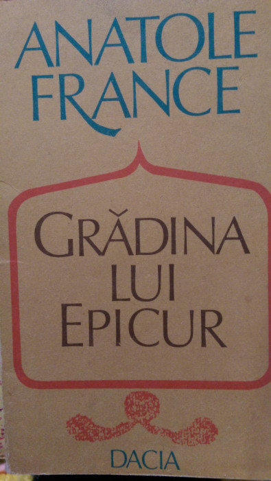 Gradina lui Epicur Anatole France 1983