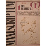 D. Panaitescu Perpessicius - Manuscriptum, nr. 1/1983 (50) anul XIV (Editia: 1983)