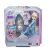 Set papusa Elsa Frozen cu sanie si plastilina pentru joaca in zapada
