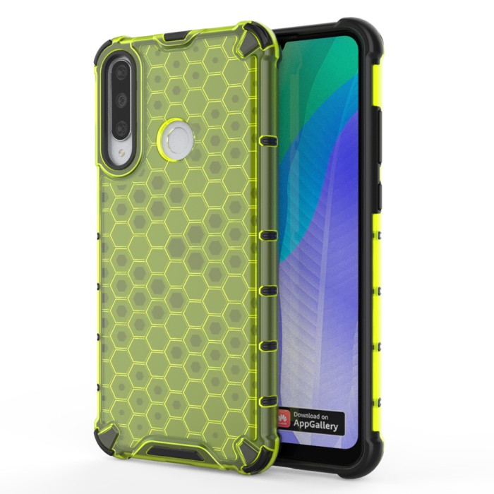 Husa HUAWEI Y6p - Gel TPU Honeycomb Armor (Verde)